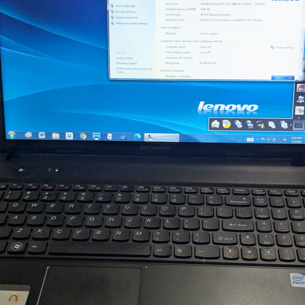 Lenovo Black Laptop - Reliable Everyday Performance